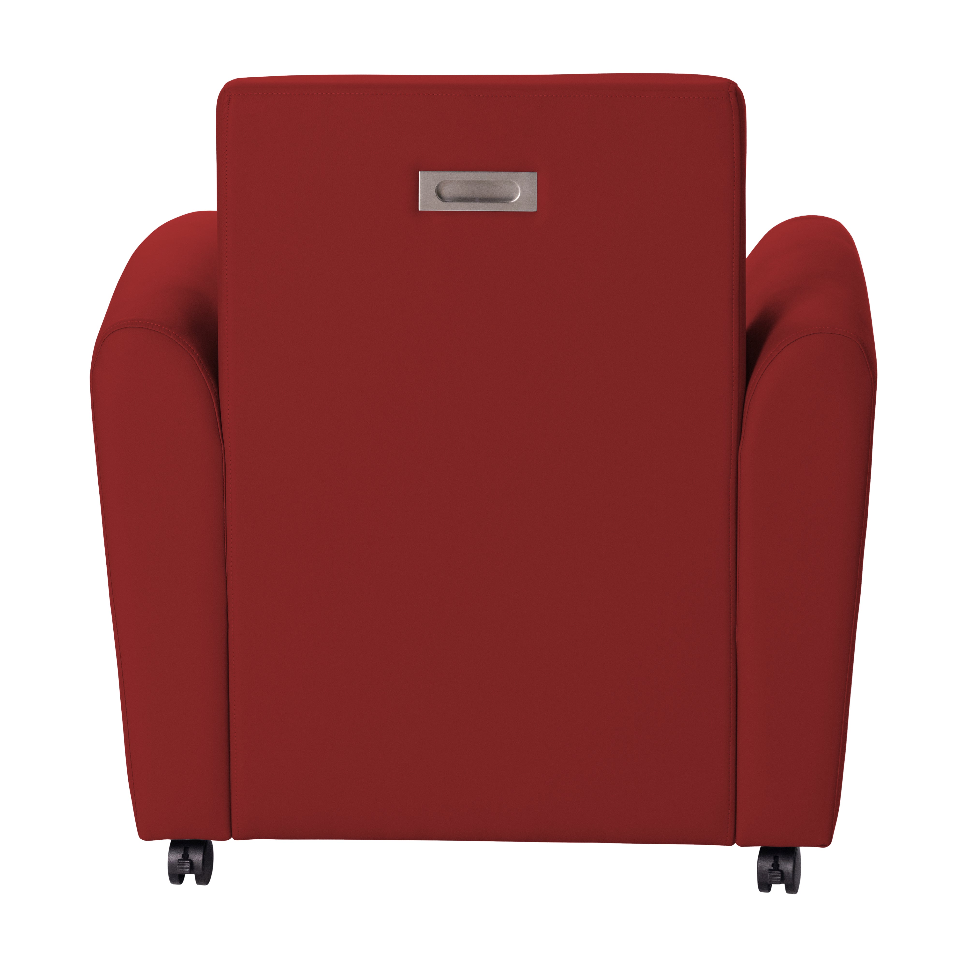 Pro Series Upholstered Mobile Common Area Chair - Crimson