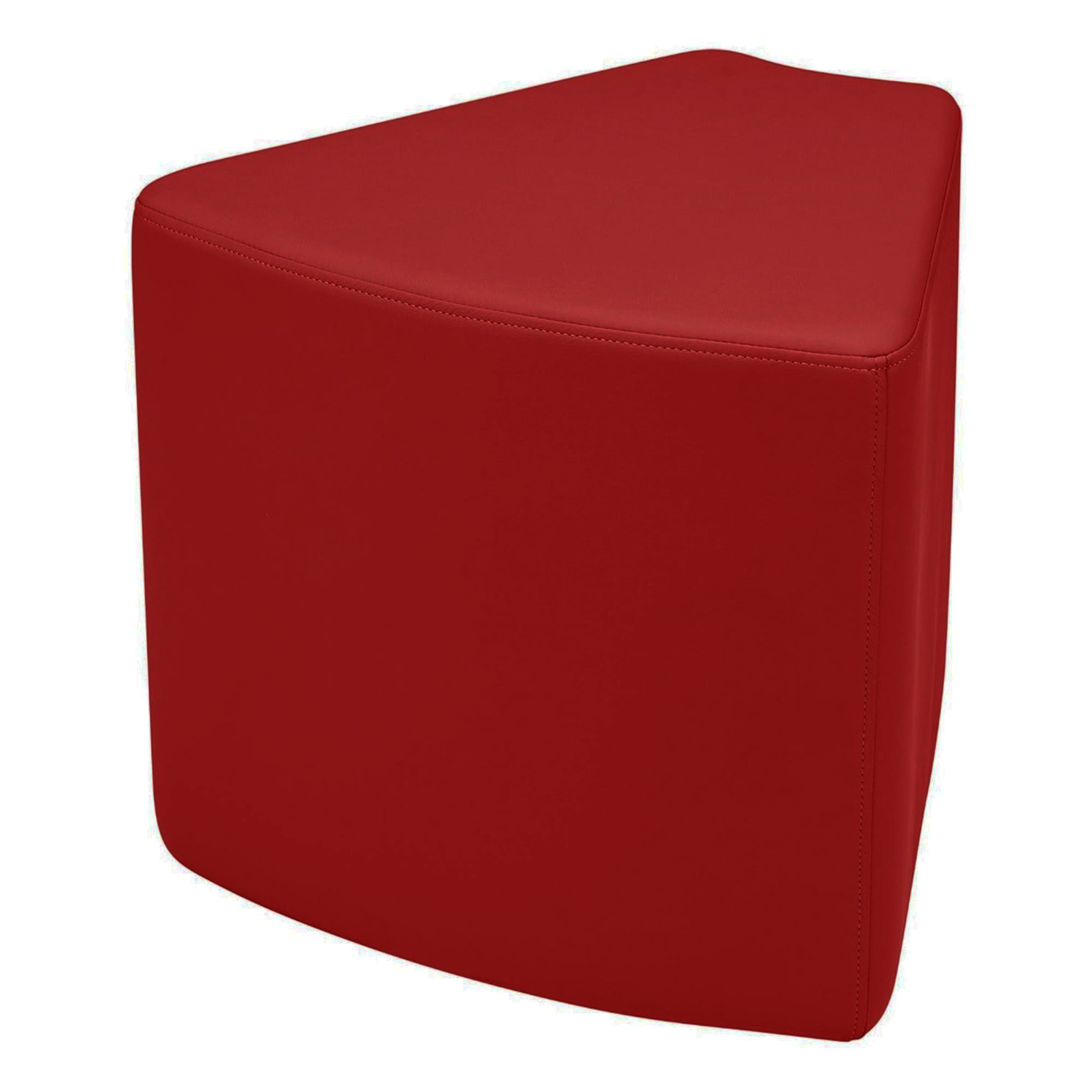 Pro Series Upholstered Wedge Ottoman 18" Height - Crimson