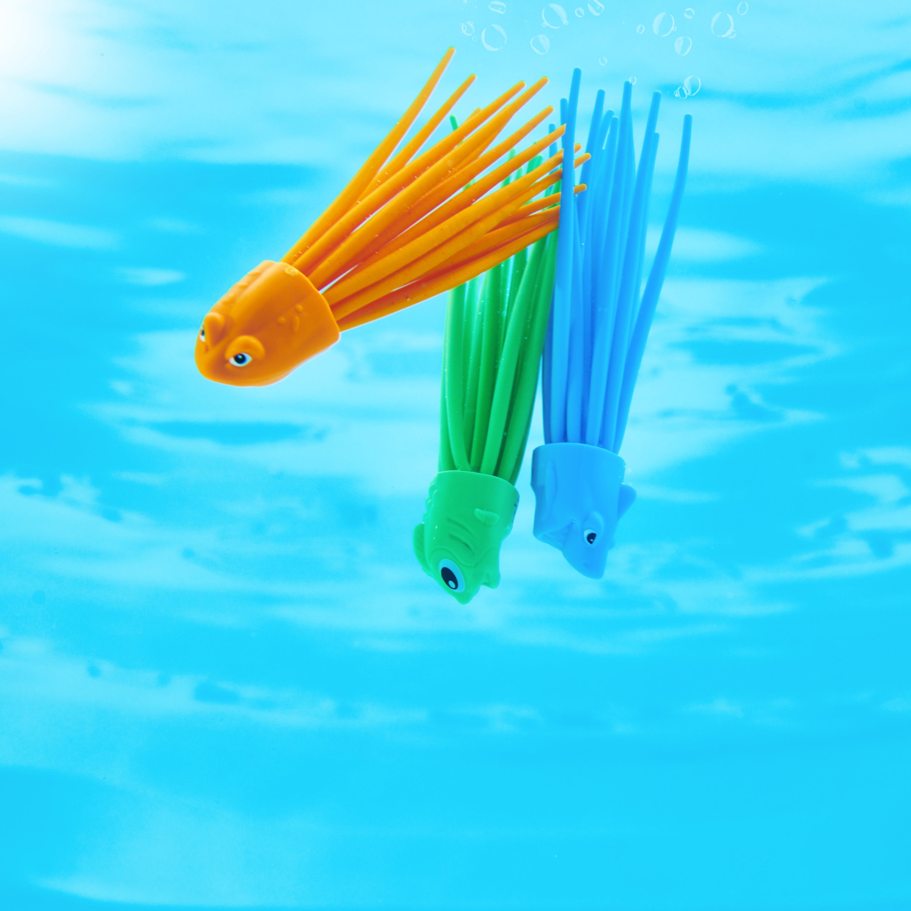 SwimWays SquiDivers Kids Pool Diving Toys, 3 Pack, Bath Toys & Pool Party Supplies for Kids Ages 5 and Up