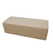 Outdoor 24" x 60" Rectangle Ottoman with Sunbrella®, 18" H - Spectrum Sand