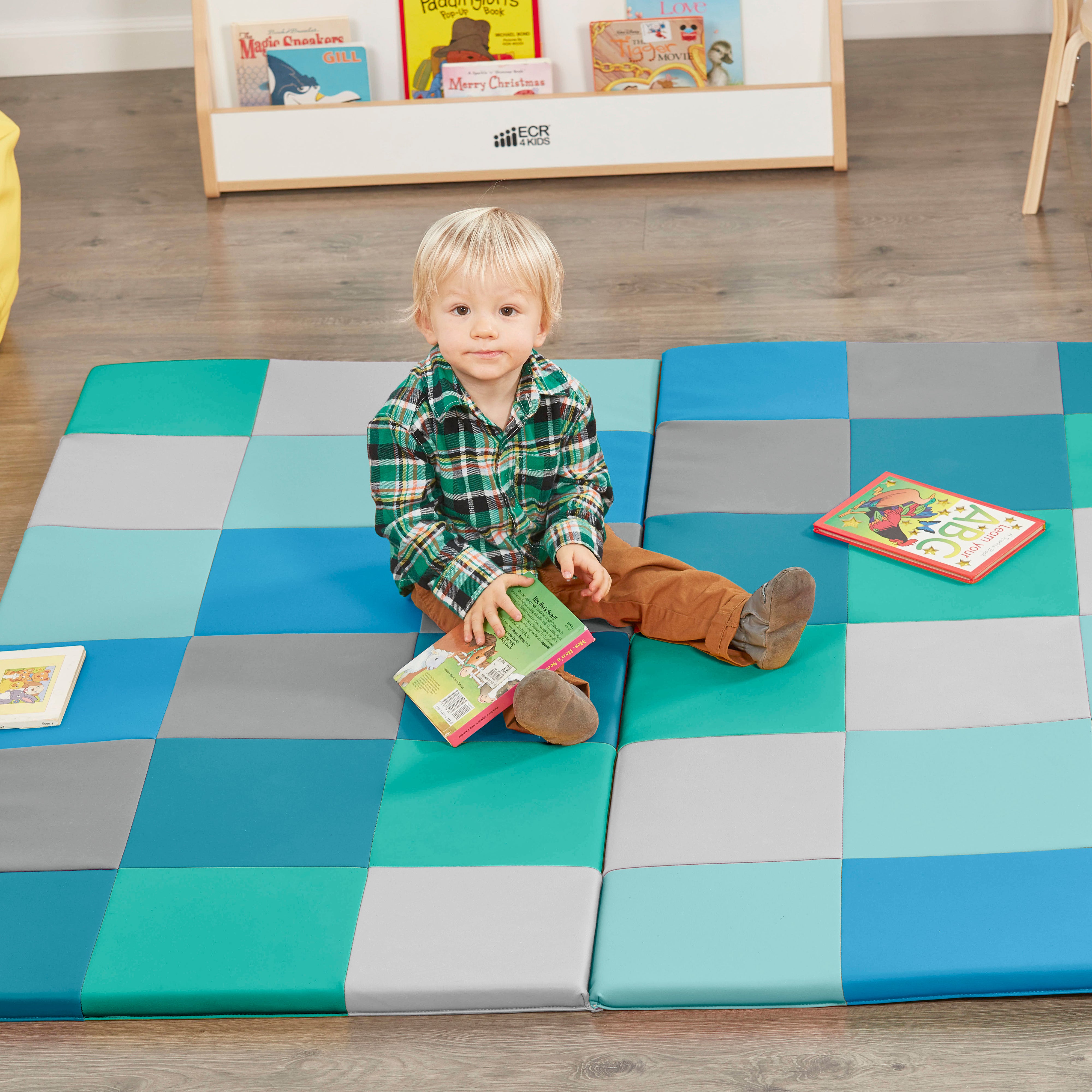 SoftZone Patchwork Toddler Activity Mat - Contemporary