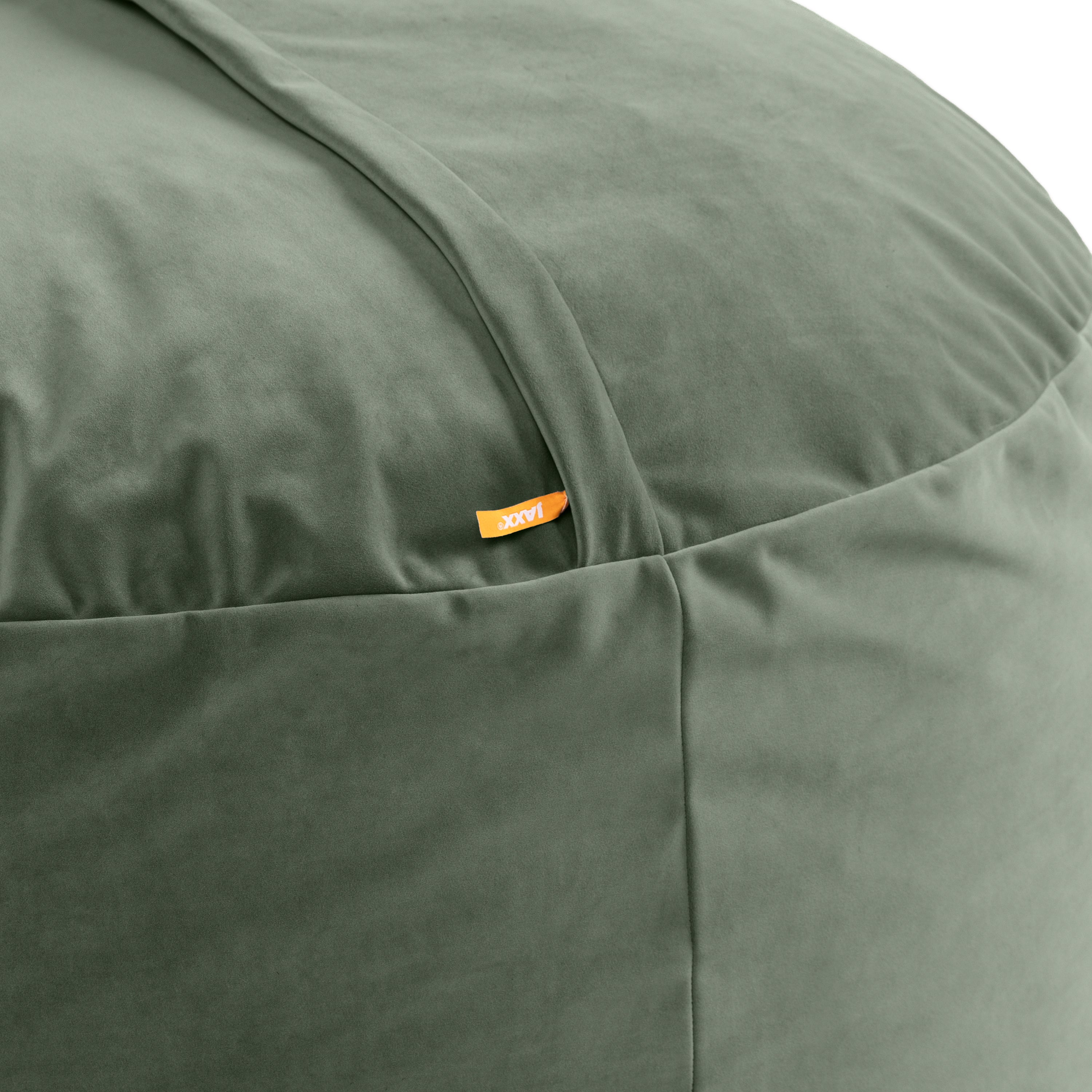 Jaxx 4 Foot Saxx - Large Round Bean Bag Chair for Adults - Lush Velvet Green