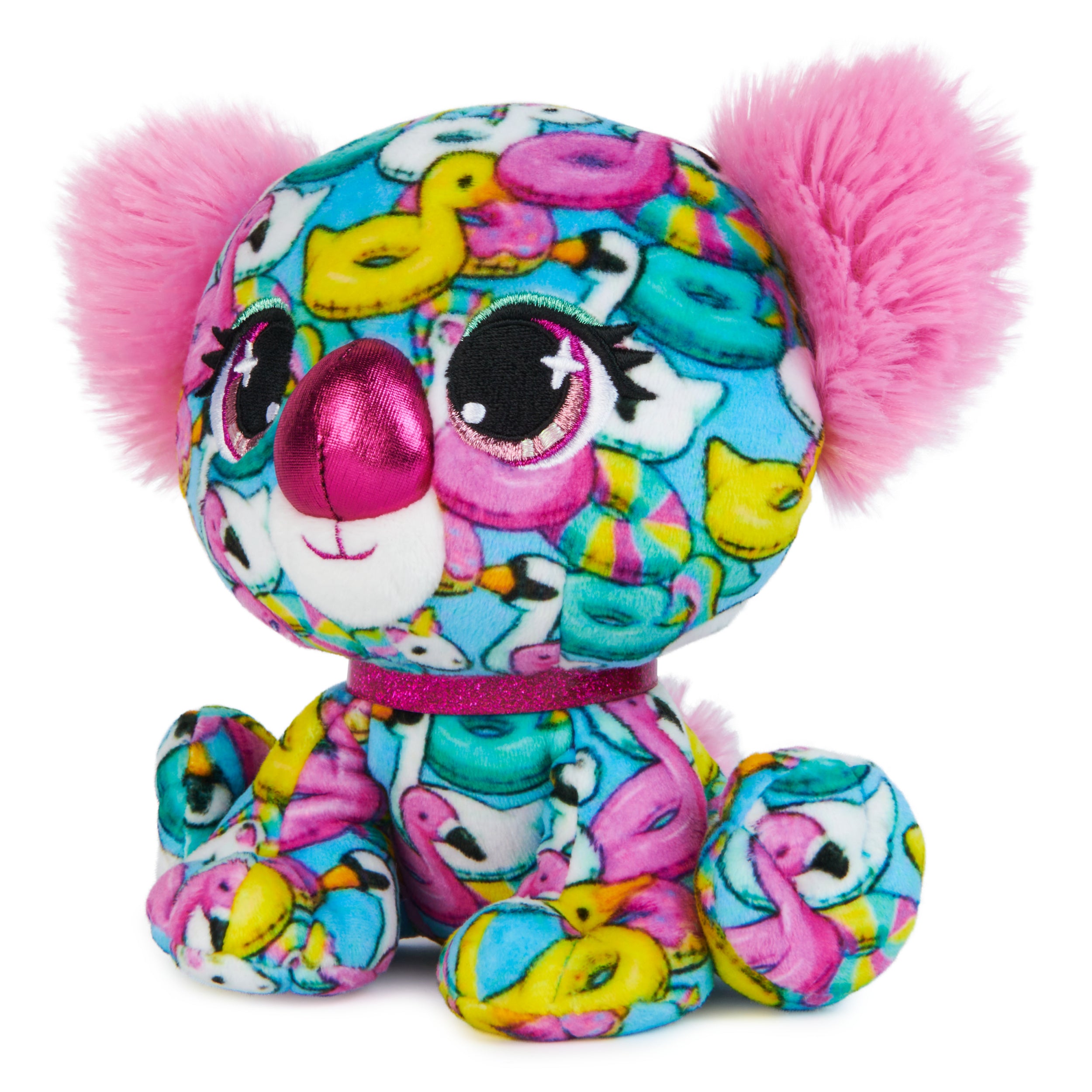 P.Lushes Designer Fashion Pets Angie Springs Premium Koala Stuffed Animal, Pink and Blue, 6”