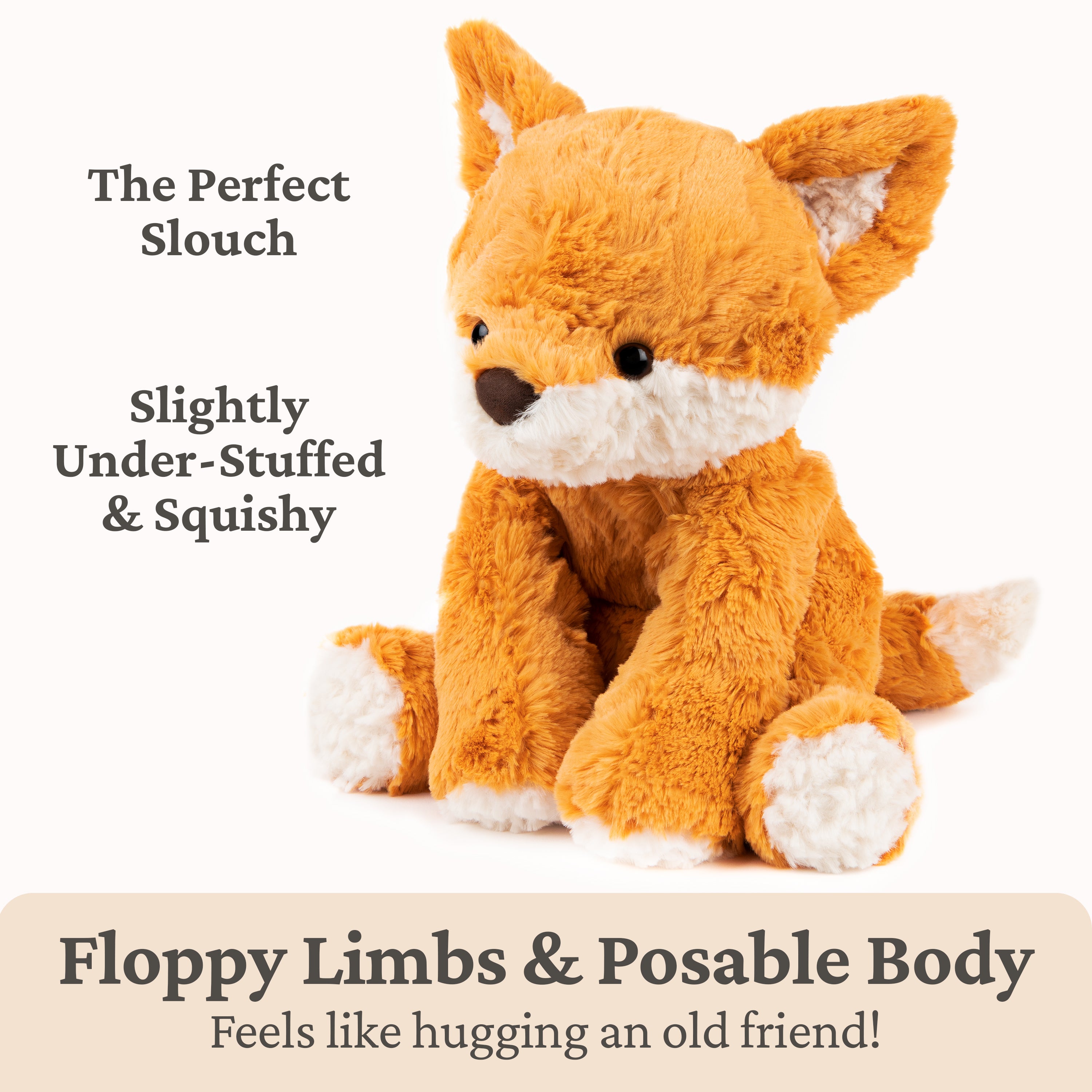 GUND Cozys Collection Fox Stuffed Animal Plush Toy for Ages 1 and Up, Orange, 10”