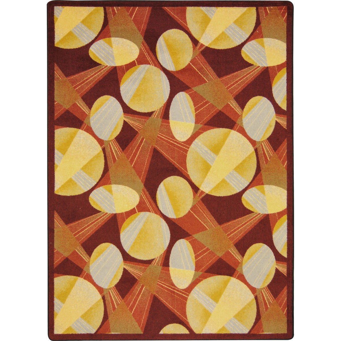 Searchlight 3'10" x 5'4" area rug in color Burgundy