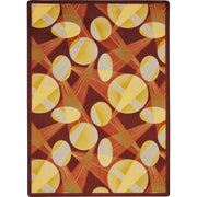 Searchlight 10'9" x 13'2" area rug in color Burgundy