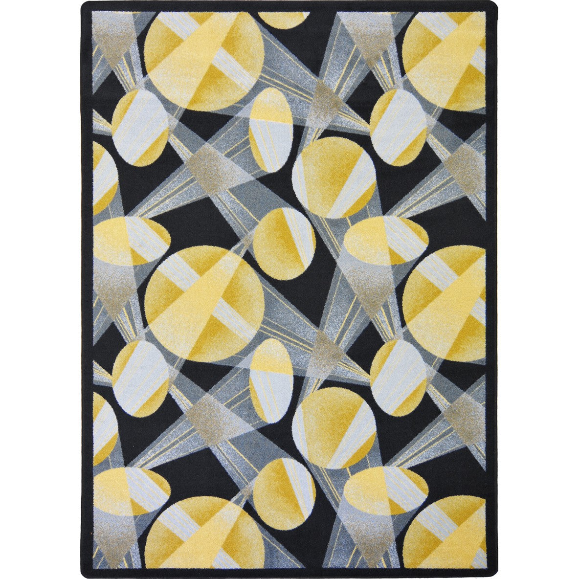 Searchlight 3'10" x 5'4" area rug in color Charcoal