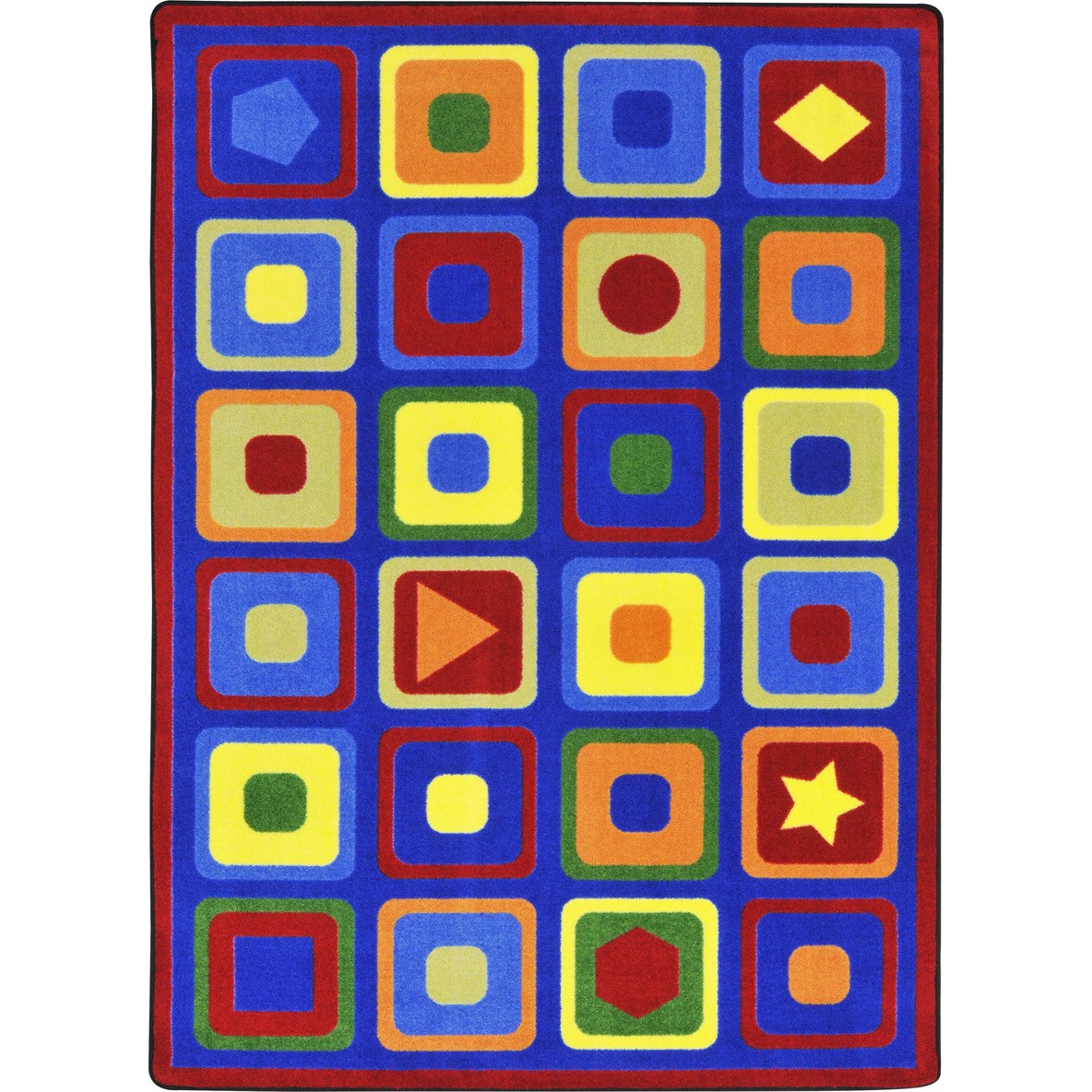 Seeking Shapes 10'9" x 13'2" area rug in color Multi