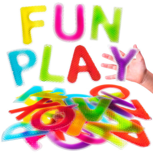Sensory Gel Letters (4.25" H x 3" W)