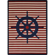 Set Your Course 3'10" x 5'4" area rug in color Blue