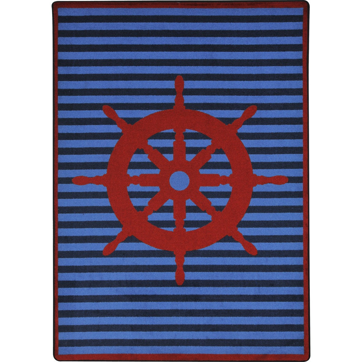 Set Your Course 10'9" x 13'2" area rug in color Red