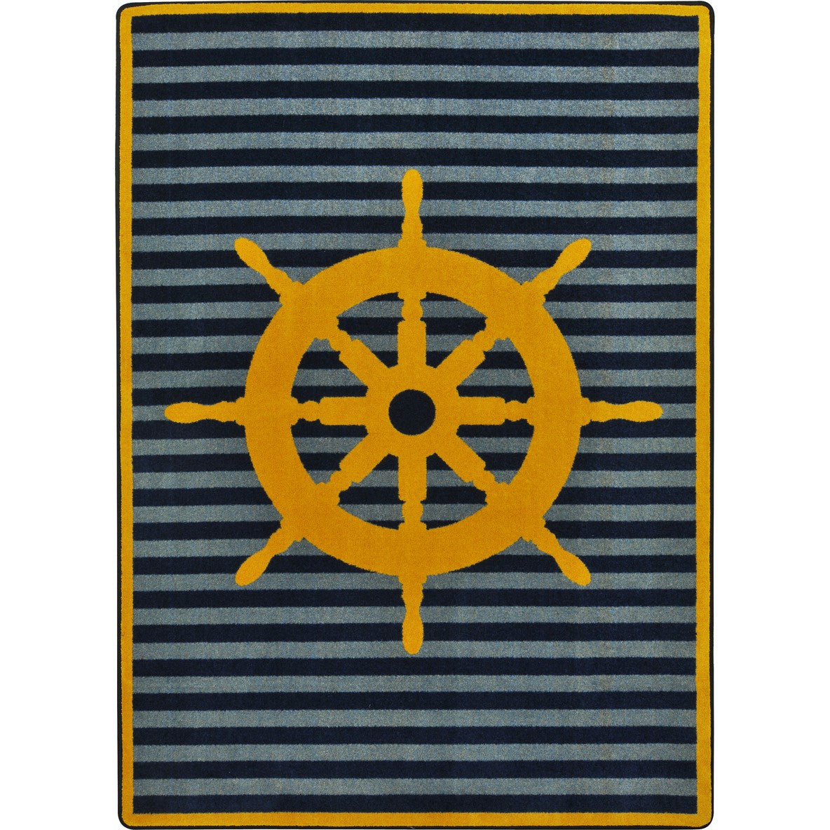 Set Your Course 7'8" x 10'9" area rug in color Yellow