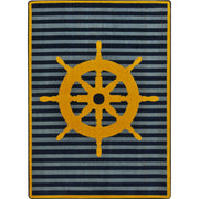 Set Your Course 7'8" x 10'9" area rug in color Yellow
