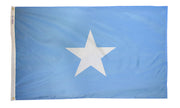Somalia Flag 2x3 ft. Nylon SolarGuard Nyl-Glo 100% Made in USA to Official United Nations Design Specifications.