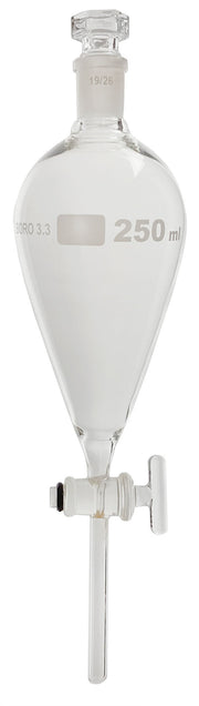 Funnel Separatory Borosilicate with Glass Stopcock 250ml