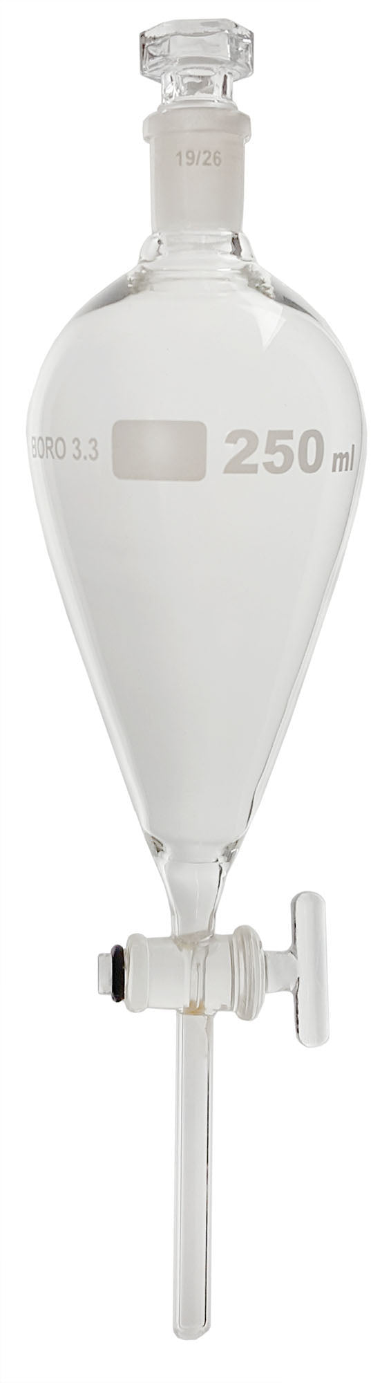 Funnel Separatory Borosilicate with Glass Stopcock 250ml