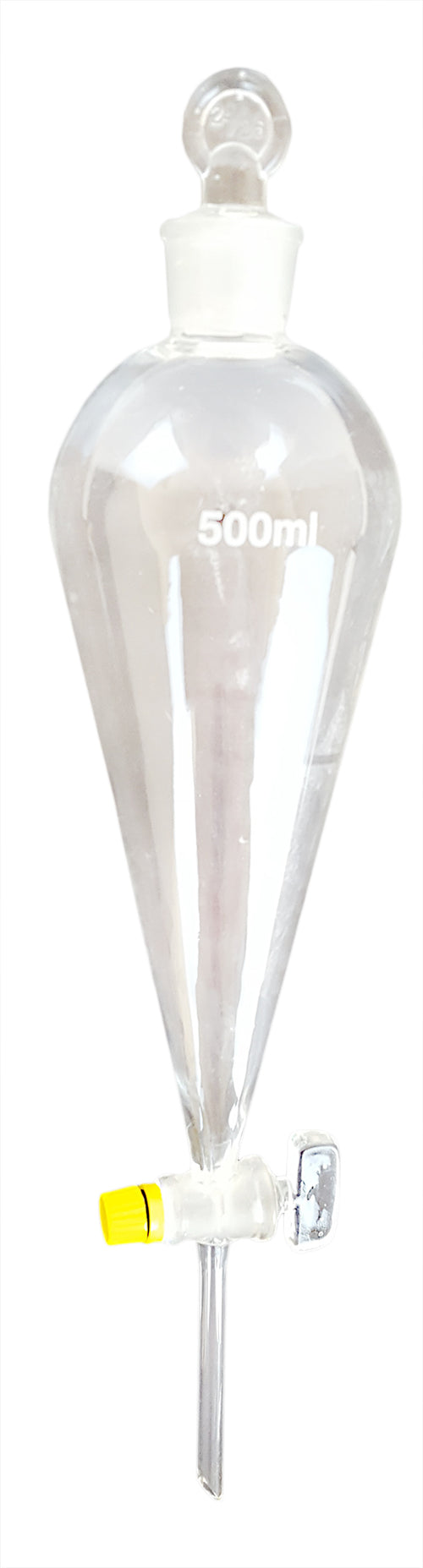 Funnel, Separatory, Borosilicate Glass, Glass Stopcock, 500ml, Case of 12
