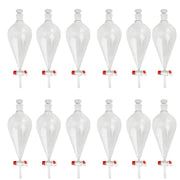 Separatory Funnel with PTFE Stopcock and Ground Glass Stopper, 1000ml Capacity, Case of 12