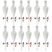 Separatory Funnel with PTFE Stopcock and Ground Glass Stopper, 125ml Capacity, Case of 12
