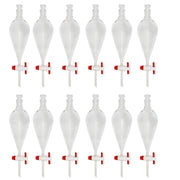 Separatory Funnel with PTFE Stopcock and Ground Glass Stopper, 500ml Capacity, Case of 12