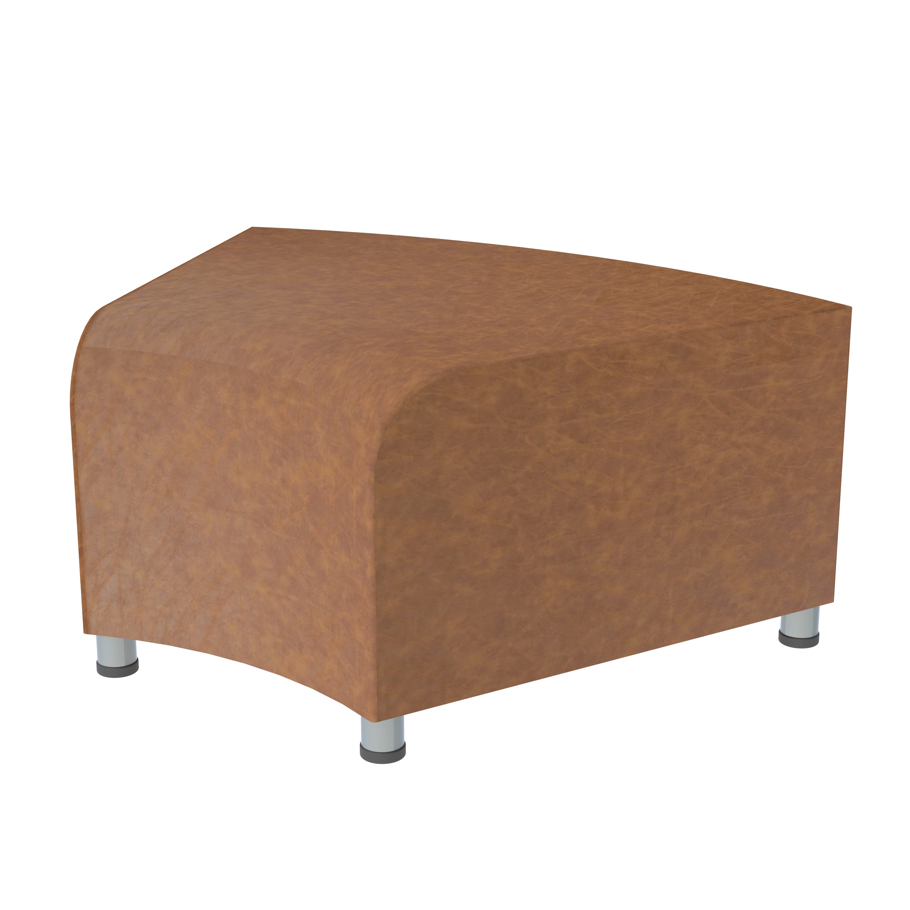Pro Series Rustic Connect Curved Wavelet Backless Seating, 7-Piece Set - Hazelnut