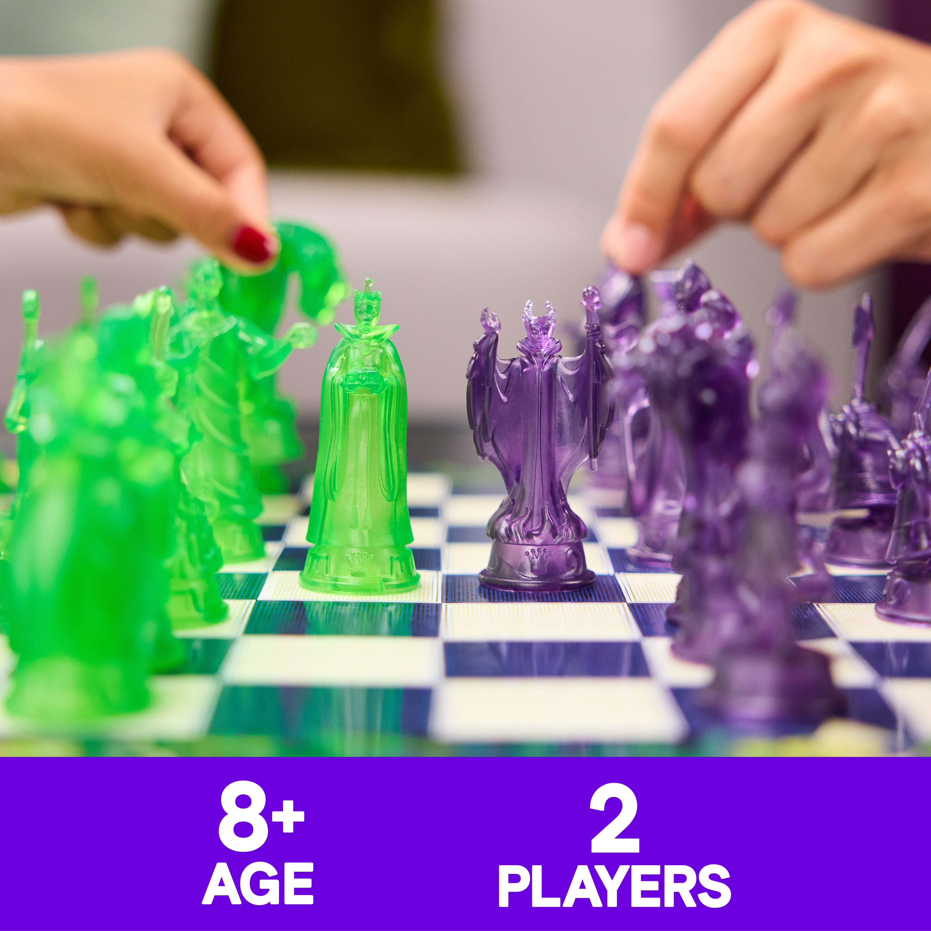 Spin Master Games, Disney Villains Chess Set for Adults & Kids, Play as Classic Disney Characters like Ursula, Jafar, Hades, & More, Classic Strategy Game & STEM Activity, 2 Players, for Ages 8 & Up