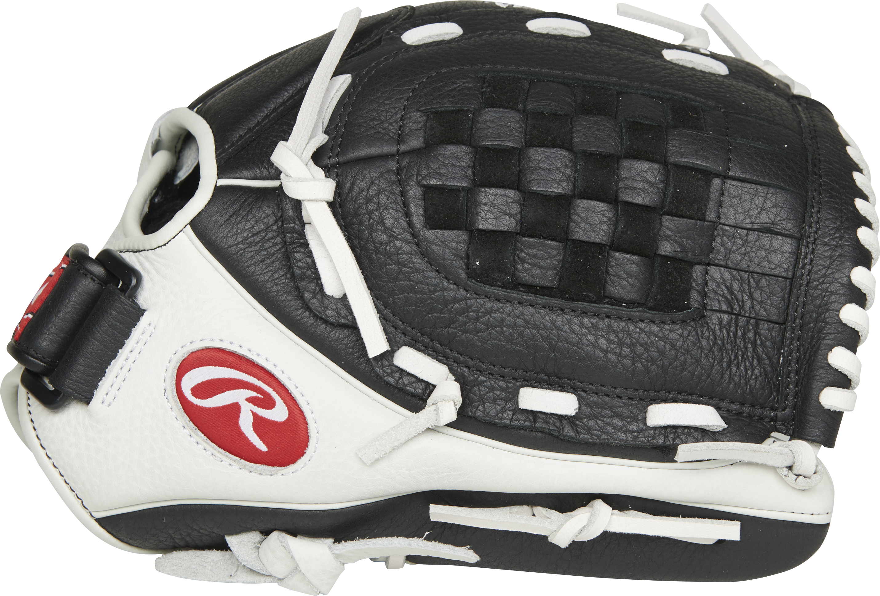 Rawlings Shut Out Series 12-Inch Softball Glove  - Right Hand Thrower - Black/White