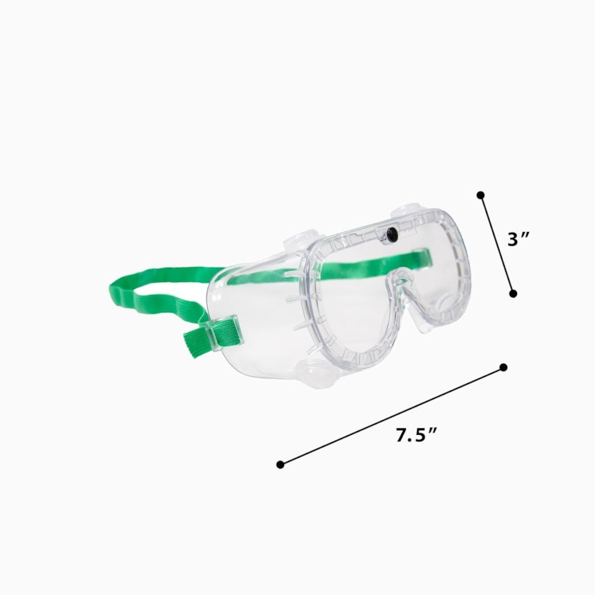 Safety Goggles with Indirect Vents and Anti-Fog Lens, Adult Size