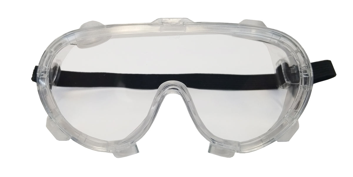 Safety Goggles with Indirect Vents, Adult Size, Pack of 10