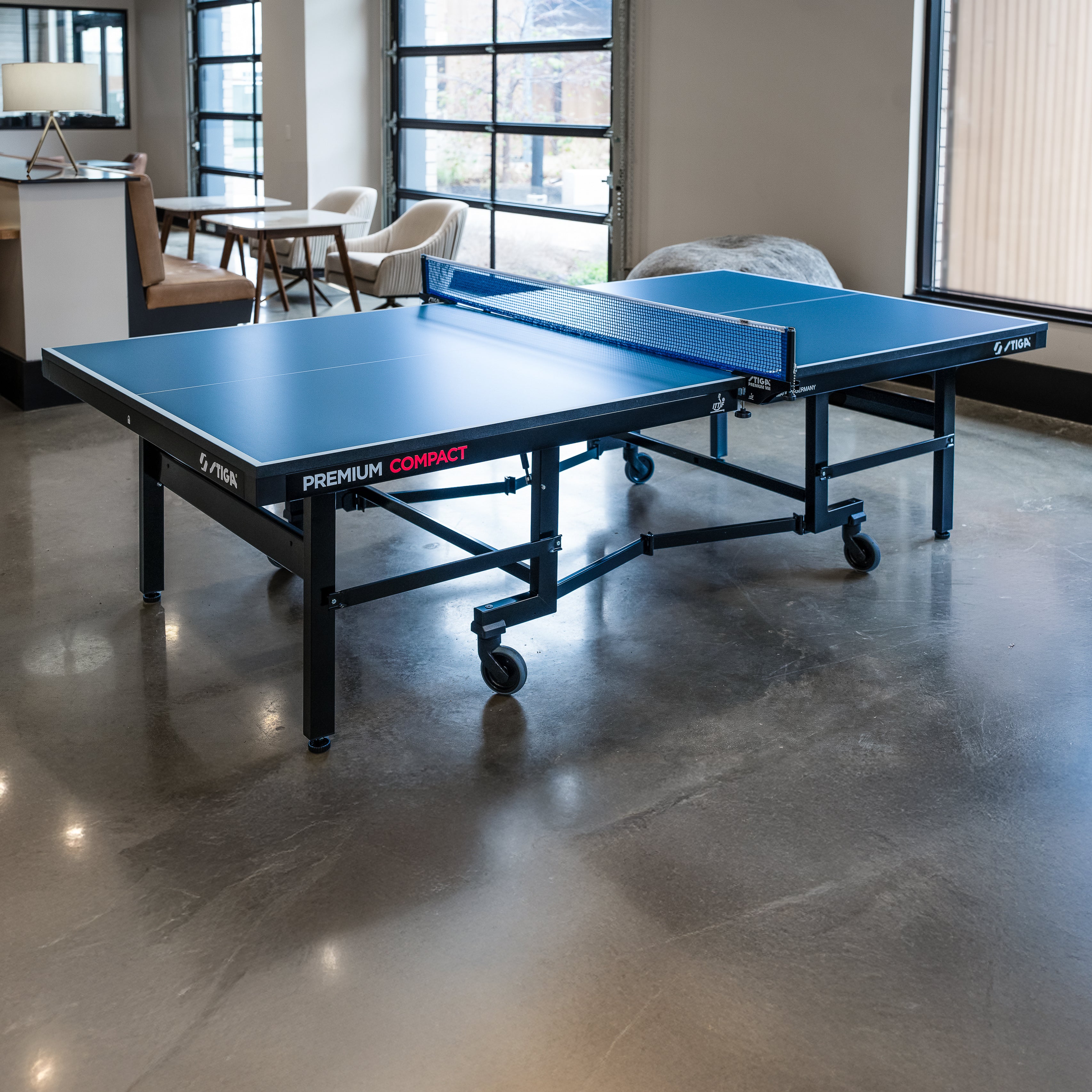 Stiga Premium Tournament-style Compact Indoor Table Tennis Table