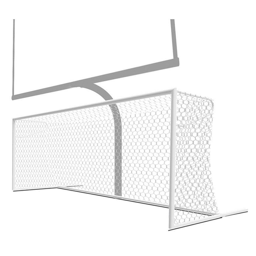 Soccer Goals - Nova  Premier Adjustable Goal (8 ft.H x 24 ft.W x 4 ft.B x 10 ft.D) - NCAA, NFHS, FIFA, and ASTM Compliant (White)