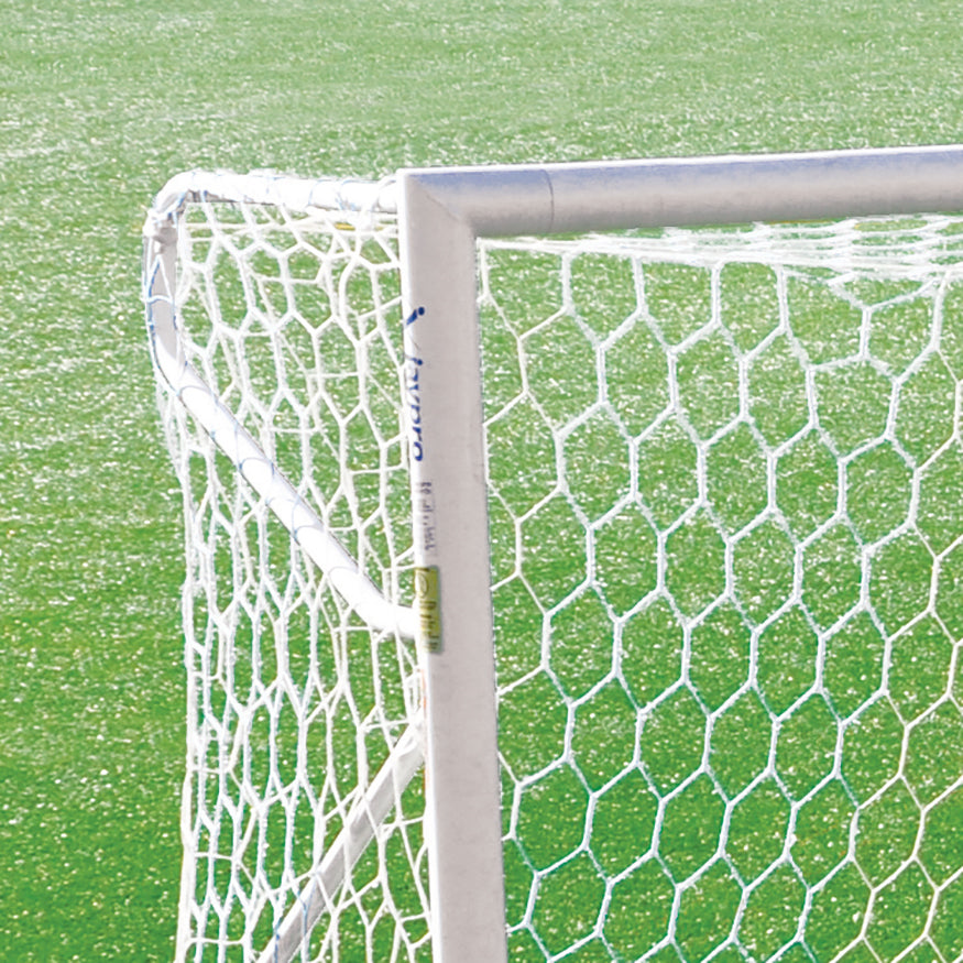 Soccer Goals - Nova  Premier Adjustable Goal Package (8 ft.H x 24 ft.W x 4 ft.B x 10 ft.D) - ASTM Compliant  (White)