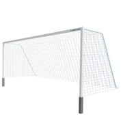 Soccer Goals - Classic Official Square Goal - Semi-Permanent with Standard Backstays (8 ft.H x 24 ft.W x 4 ft.B x 10 ft.D) - NFHS, NCAA, FIFA Compliant
