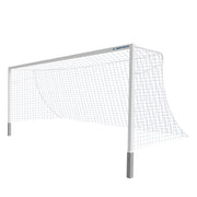 Soccer Goals - Classic Official Square Goal - Semi-Permanent with European Backstays (8 ft.H x 24 ft.W x 4 ft.B x 10 ft.D) - NFHS, NCAA, FIFA Compliant