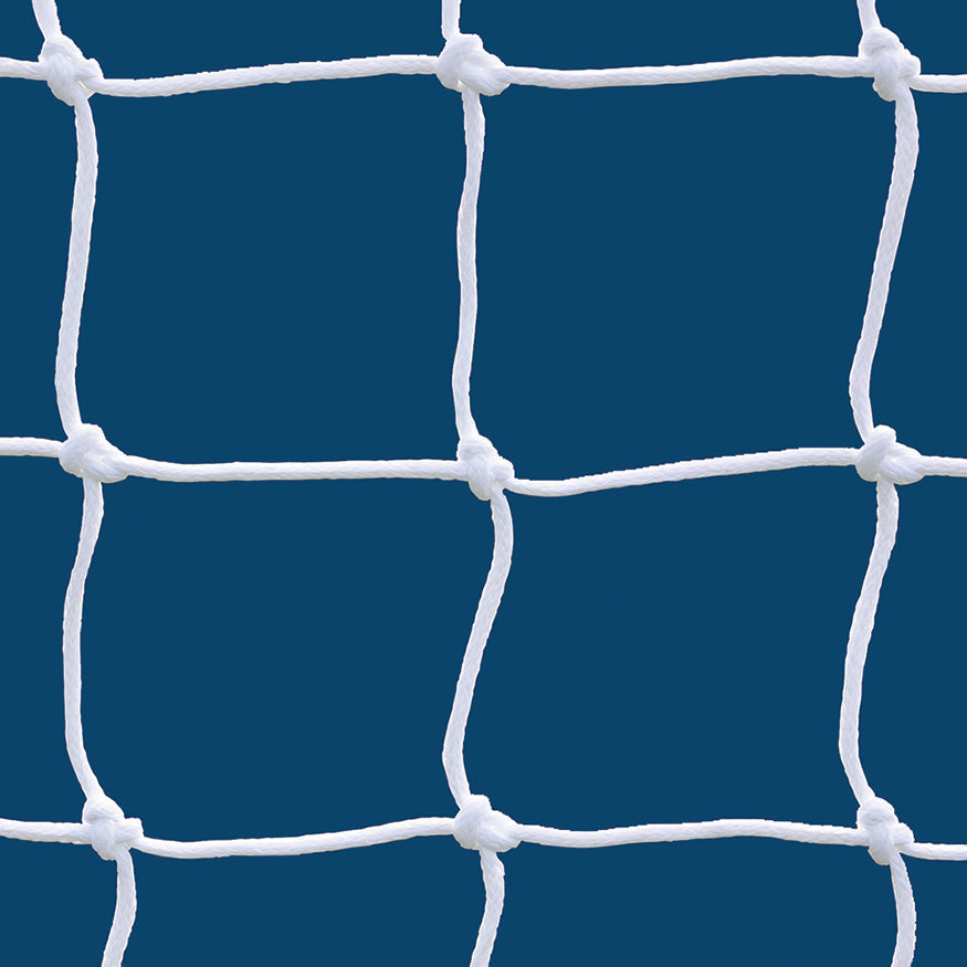 Soccer Goal Replacement Nets (4-3/4 in. Sq. - 4mm Braided Mesh) (8 ft.H x 24 ft.W x  6 1/2 ft.B x 7 1/2 ft.D) (White)