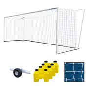 Soccer Goals - Nova  World Cup Goal Package (8 ft.H x 24 ft.W x 7 ft.B x 8 ft.D) - NFHS, NCAA, FIFA Compliant