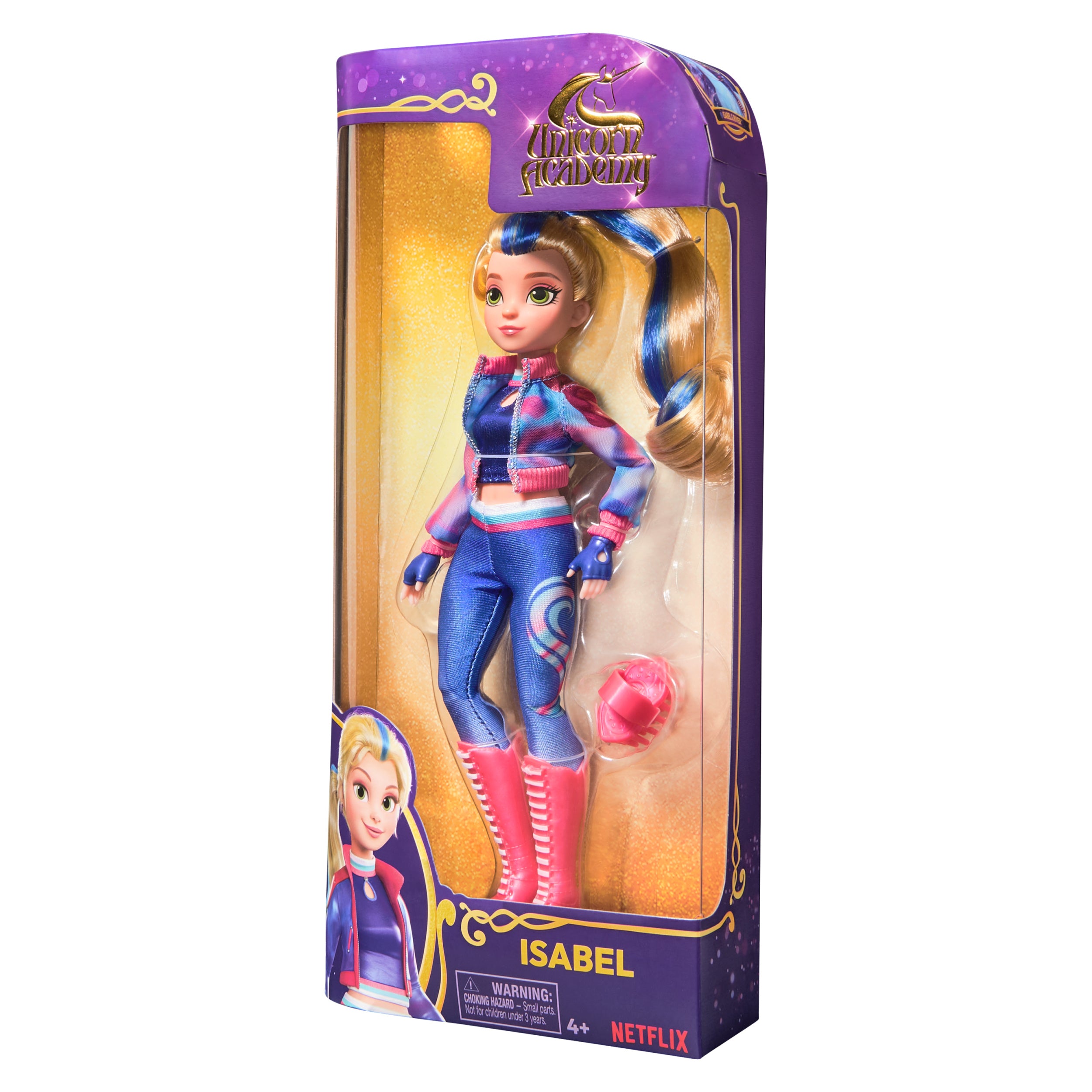 Unicorn Academy, Isabel Doll with 5 Accessories, 9.5”, Dolls & Unicorn Toys for Girls Ages 4 and up