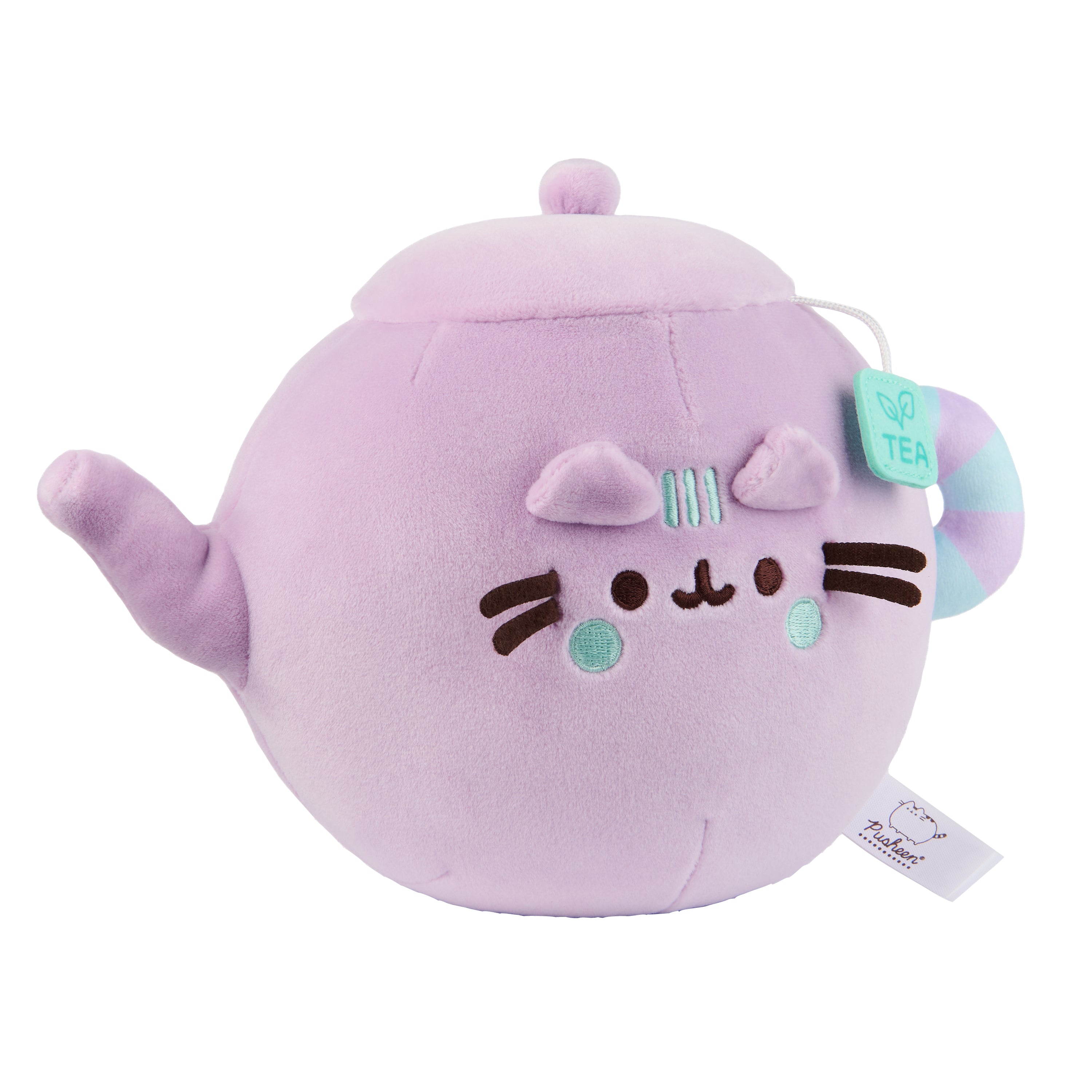 GUND Pusheen’s Kitchen: Teapot Squisheen Plush, Squishy Toy Stuffed Animal for Ages 8 and Up, Purple, 6”
