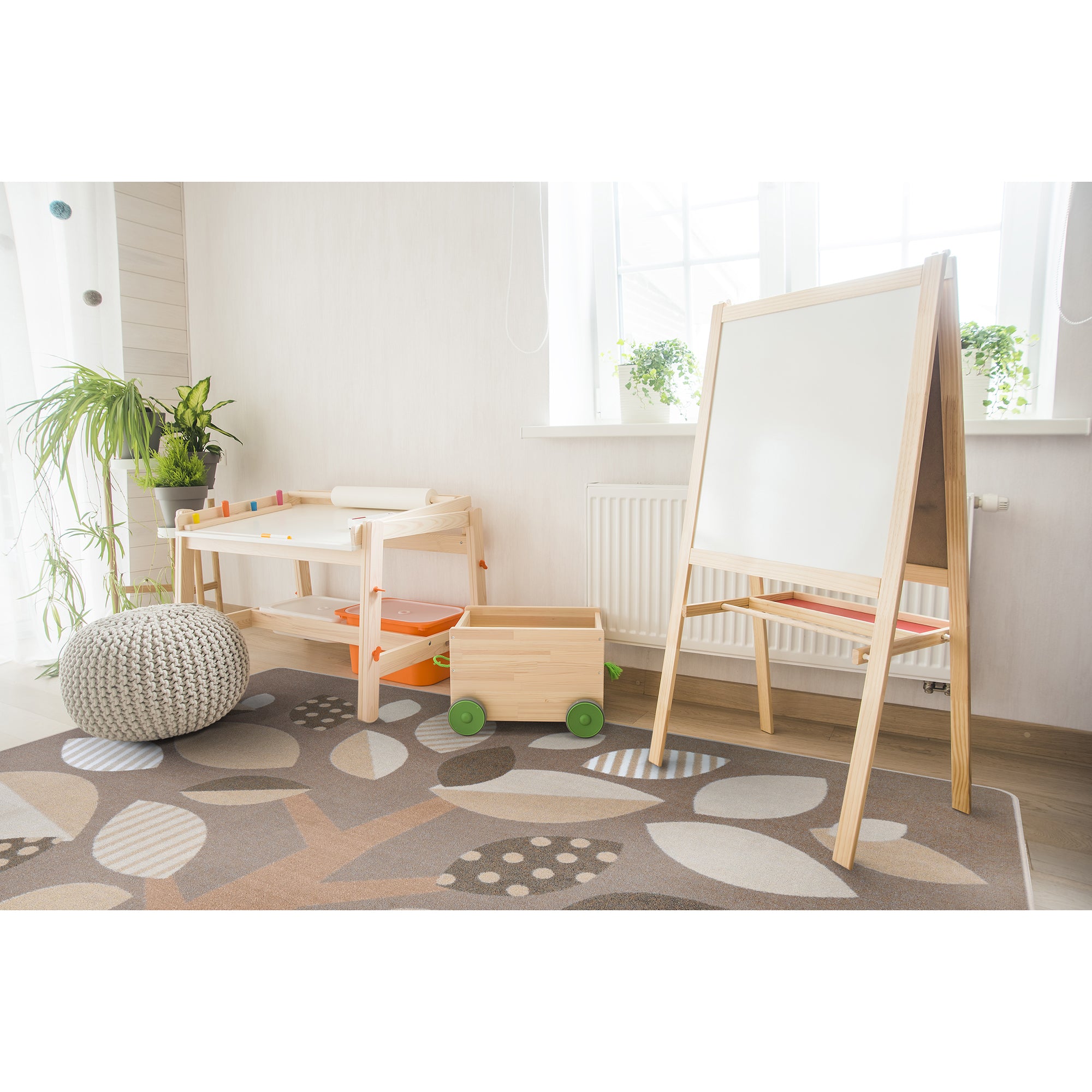 Shady Grove 10'9" x 13'2" area rug in color Neutral