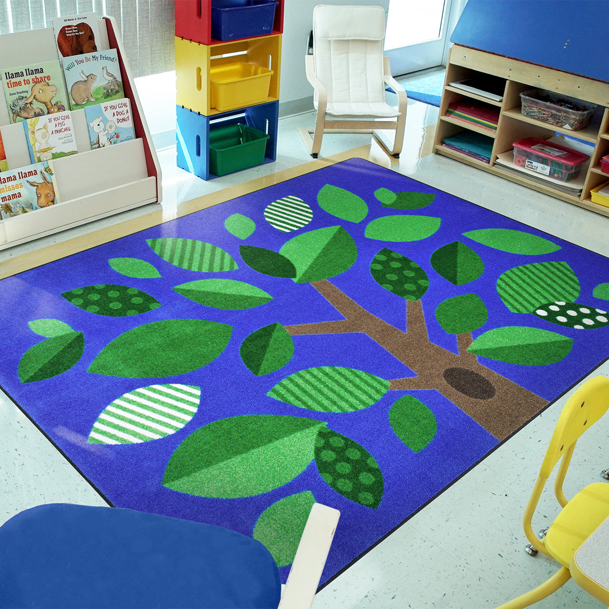 Shady Grove 5'4" x 7'8" area rug in color Multi