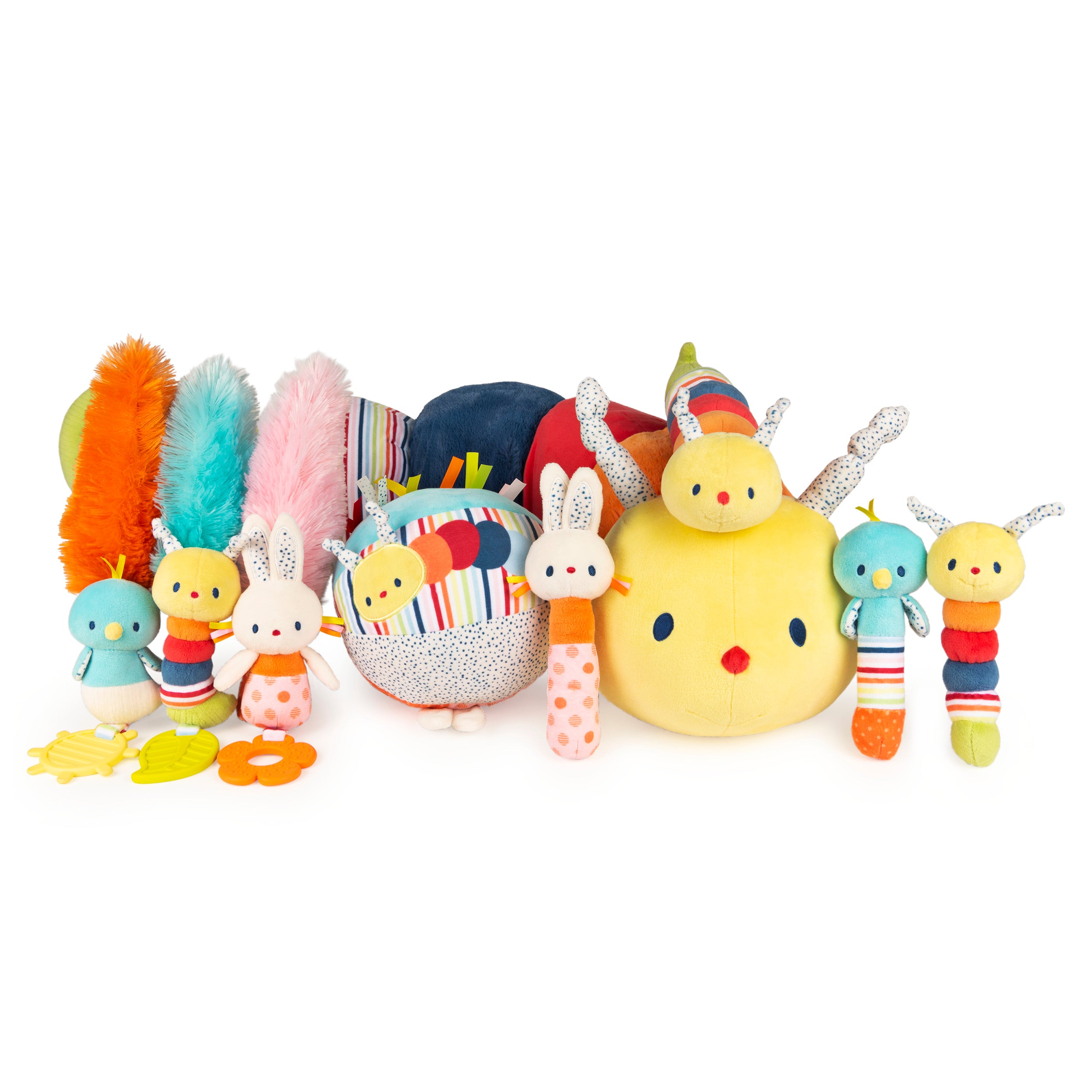 Baby GUND Tinkle Crinkle Collection Essential Caterpillar Stuffed Animal Sensory Plush, 14”