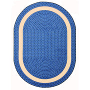 Sharing Circle 3'10" x 5'4" Oval area rug in color Blue