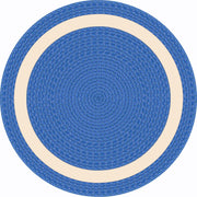 Sharing Circle 5'4" Round area rug in color Blue