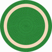 Sharing Circle 5'4" Round area rug in color Green