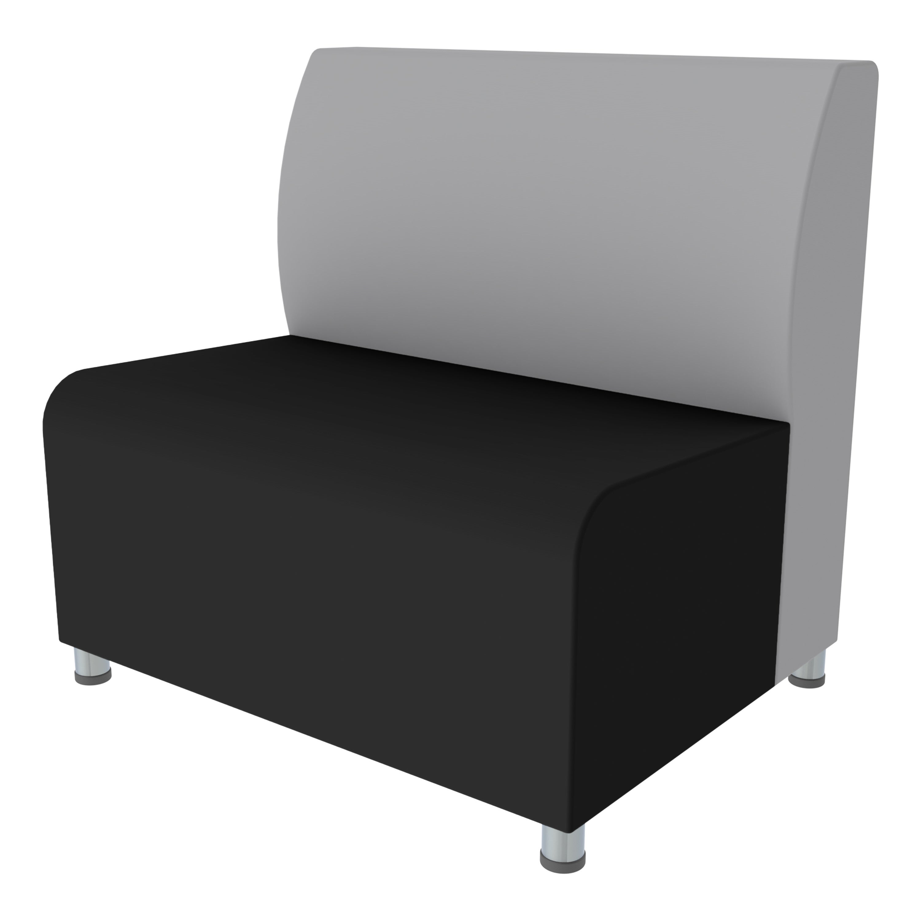 Pro Series Upholstered Connect Chair - Black/Gray