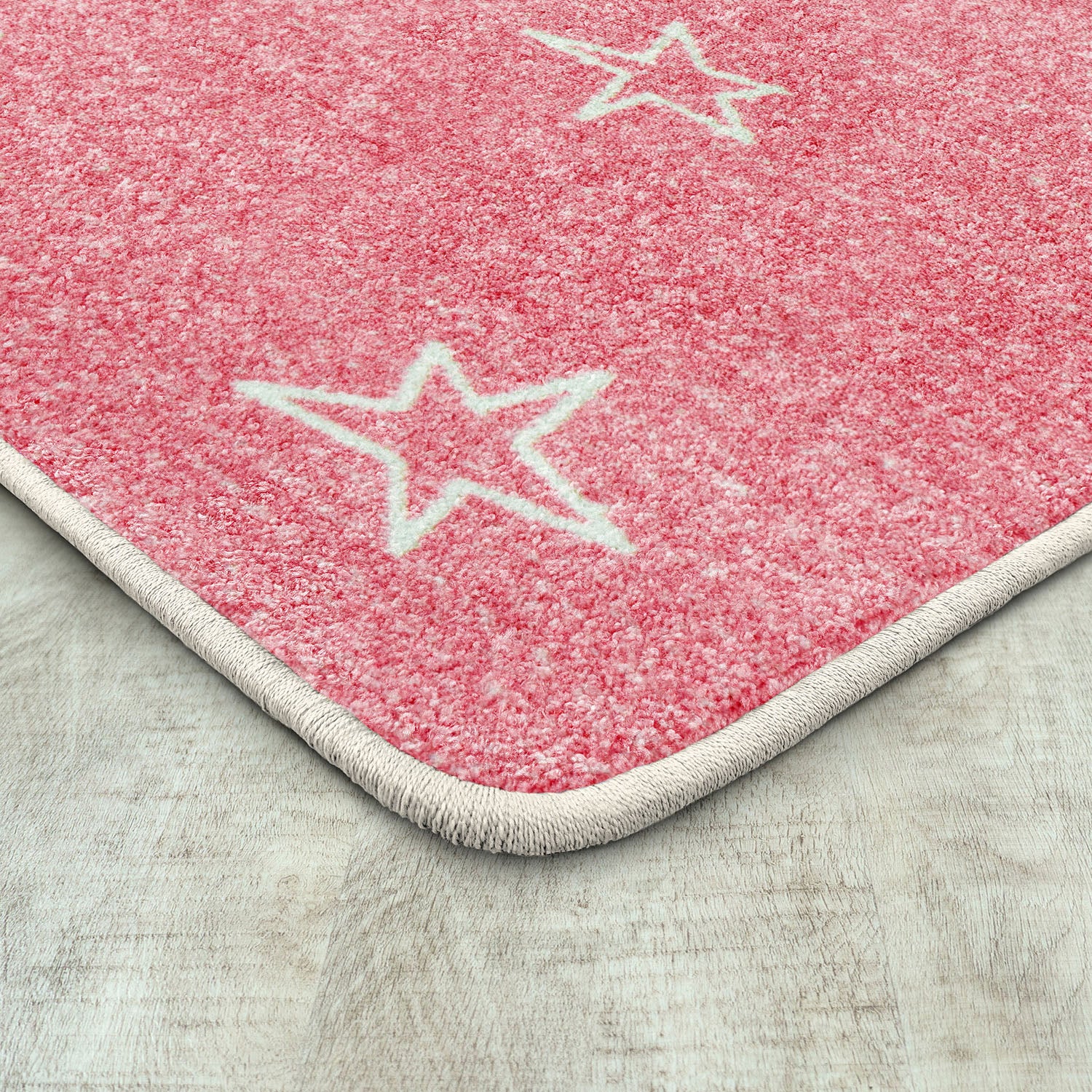 Shine On 7'8" x 10'9" area rug in color Blush