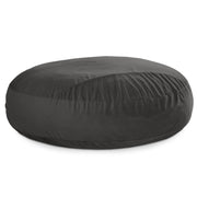Jaxx 7 Foot Cocoon - 2-in-1 Convertible Bean Bag Bed & Large Bean Bag Chair for Adults, Lush Velvet Black