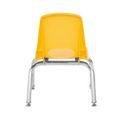 10" Stack Chair with Swivel Glides - Yellow
