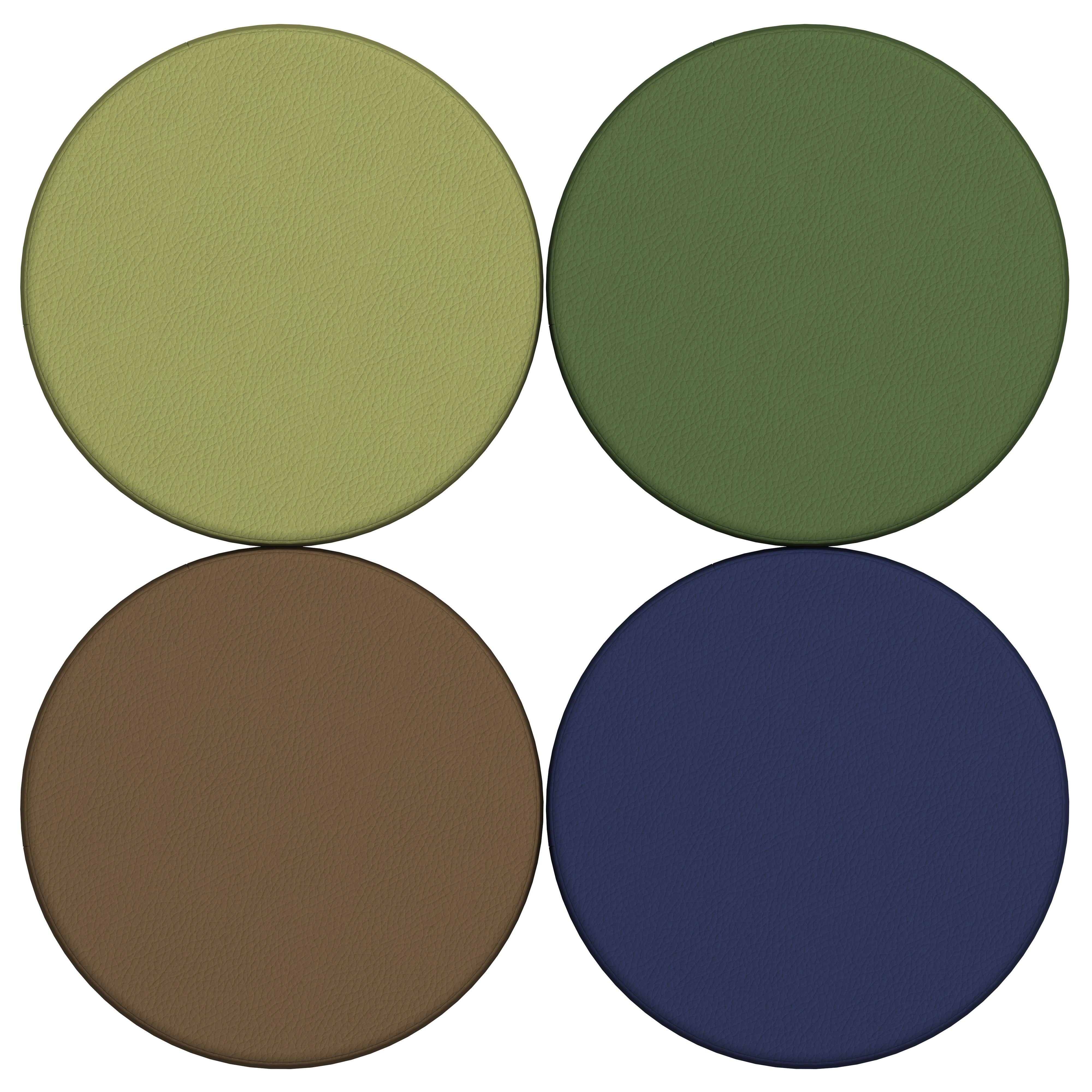 SoftScape 18" Round Ottoman 16" Height, 4-Piece - Earthtone
