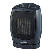 Brentwood H-C1600 1500-Watt Portable Oscillating Ceramic Space Heater and Fan, Black